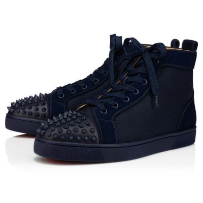 Zapatillas Lou Spikes Orlato Christian Louboutin Hombre - Azul Marino - 1205124B260